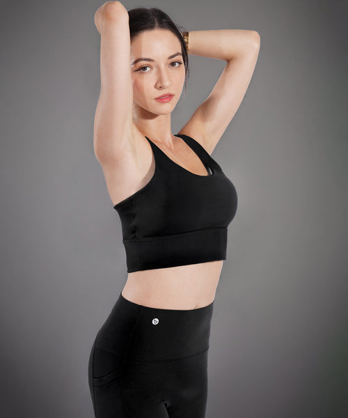 DeerRun® Cross-Back Sports Bra, Medium Support