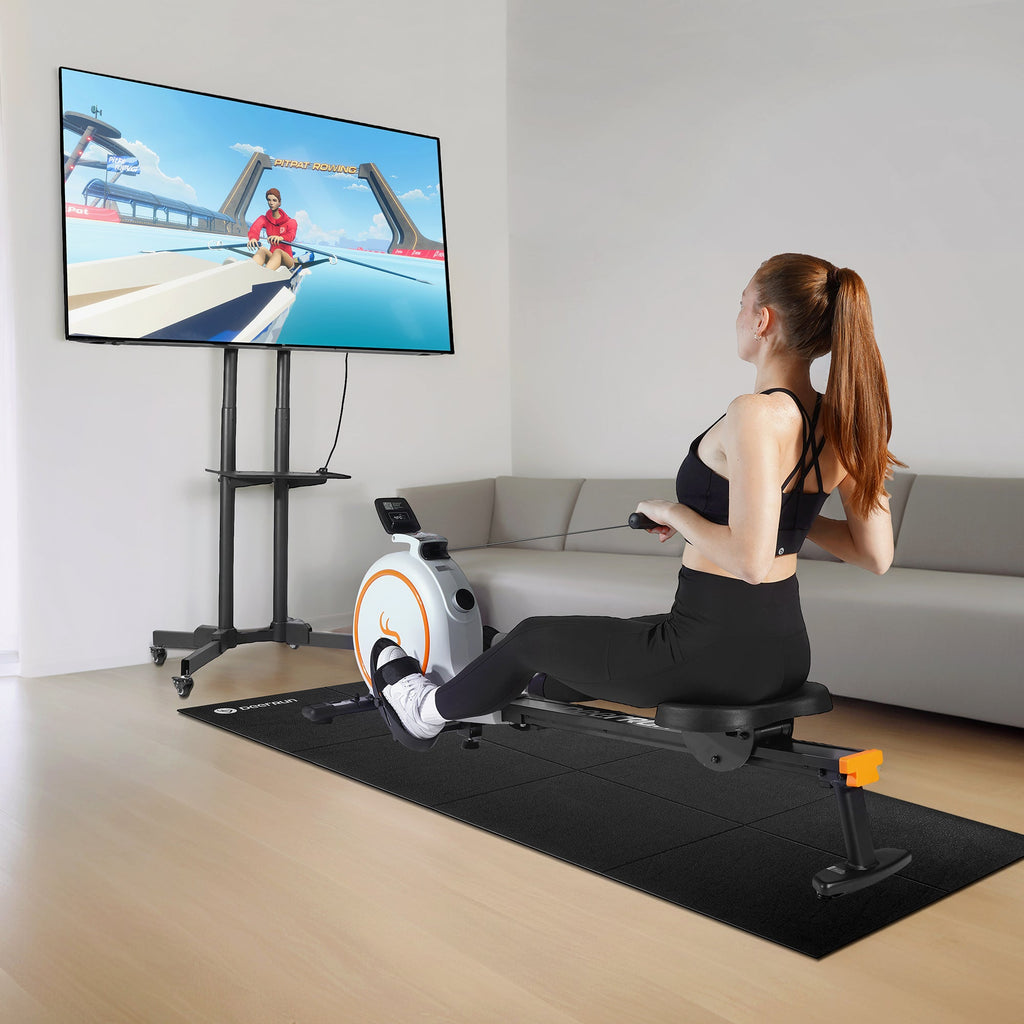DeerRun® Treadmill & Rowing Machine Mat, Compatibility with X20 & RW600