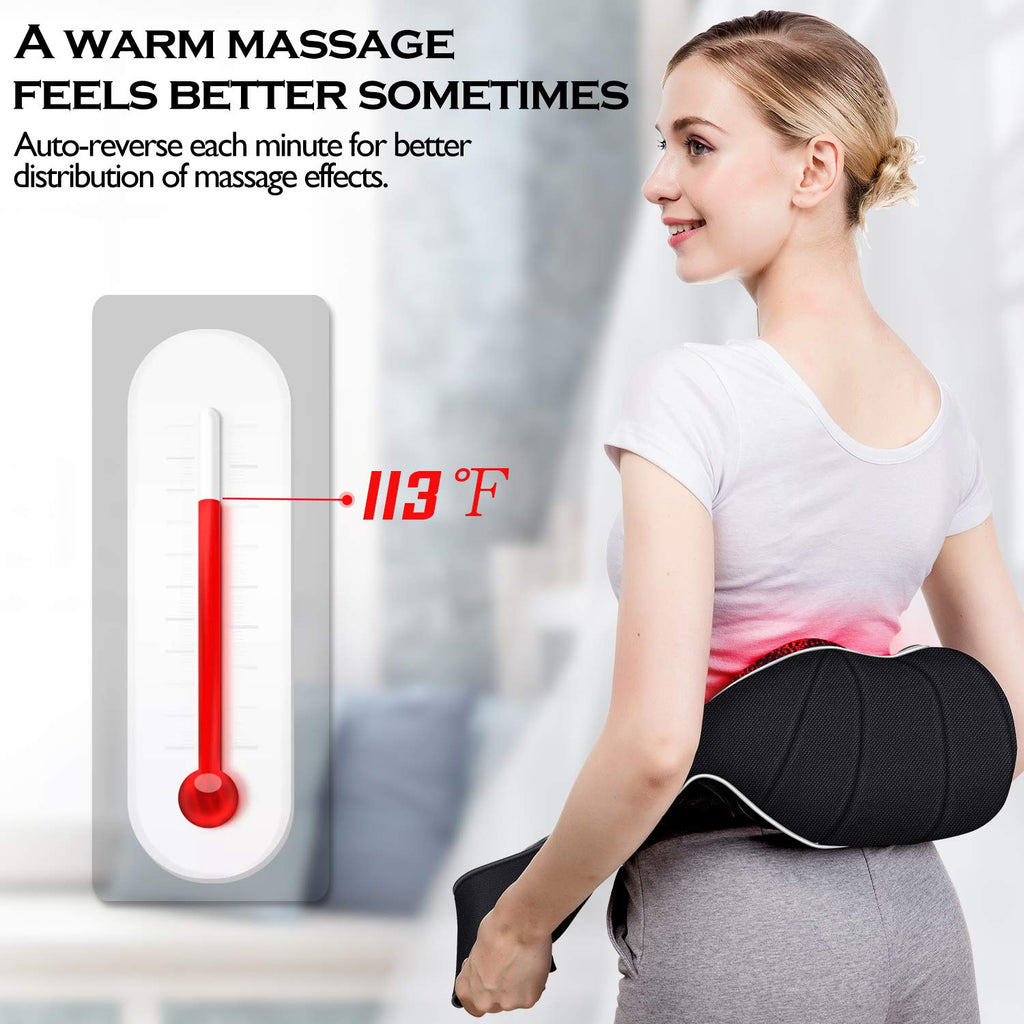 DeerRun® Heated Shoulder and Back Massager - Deep Tissue Relief