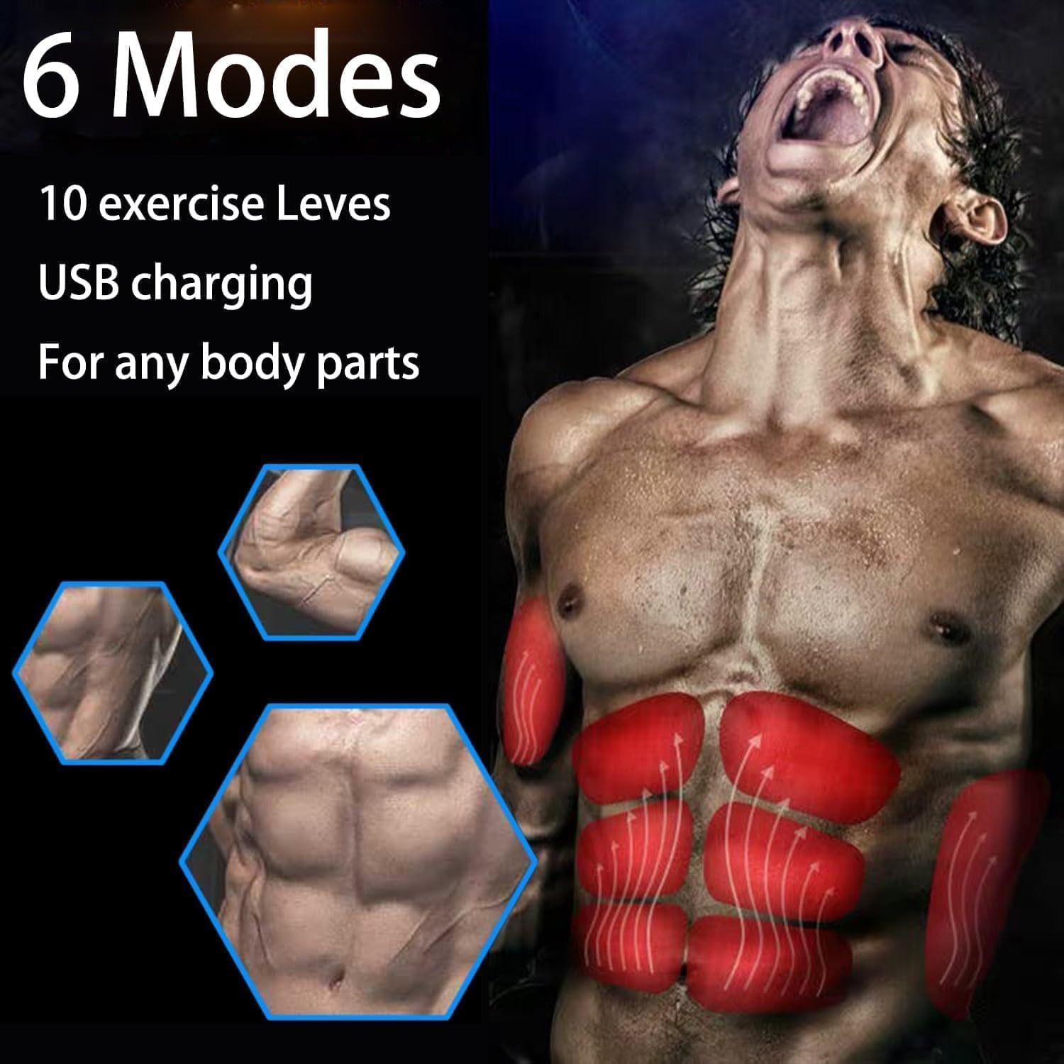 Abs Muscle Portable Toner - Trainer Workout Equipment for Abdomen Home Office Exercise