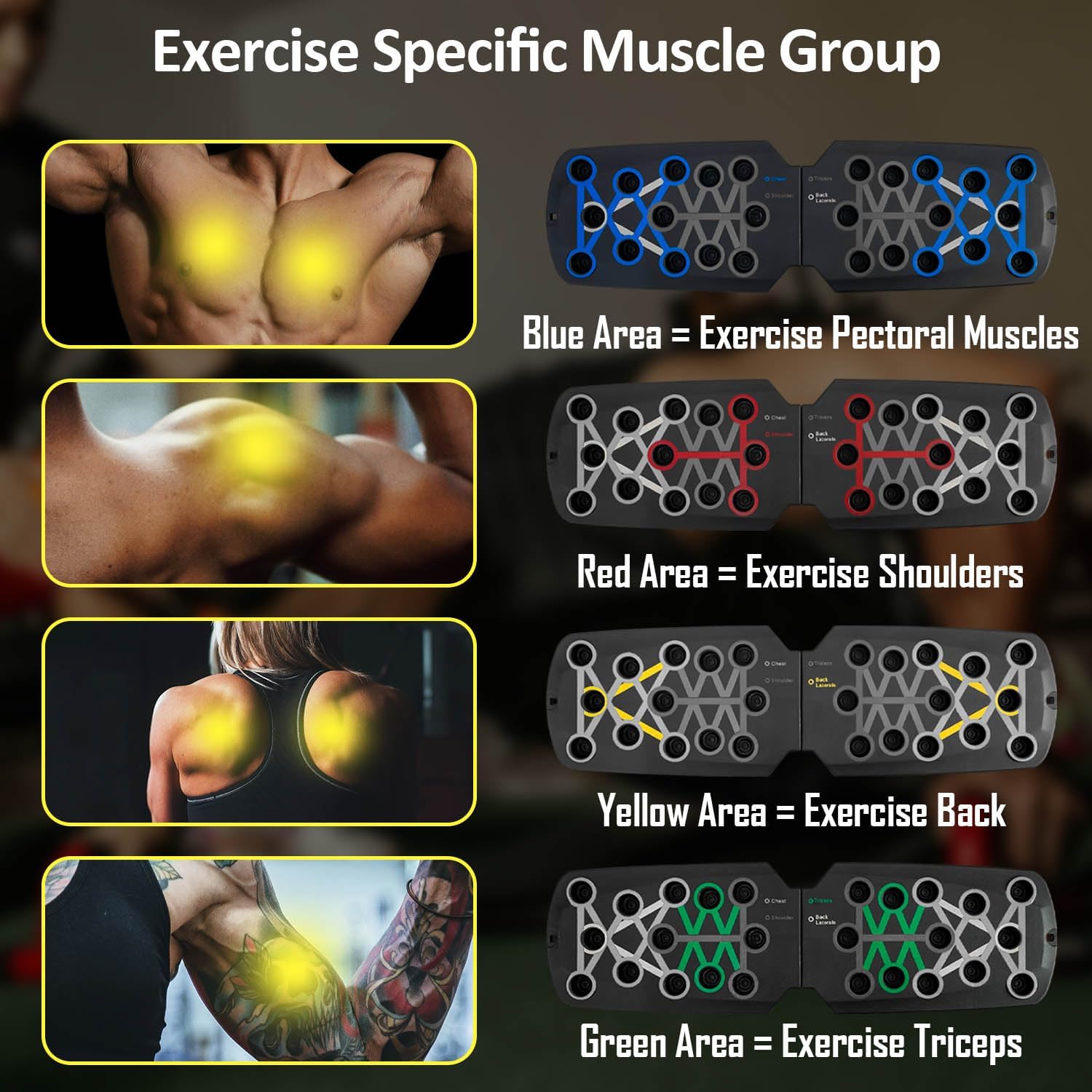 DeerRun® Multi-function Push Up board with automatic counting for Strength Training Portable Home Gym Workout Equipment