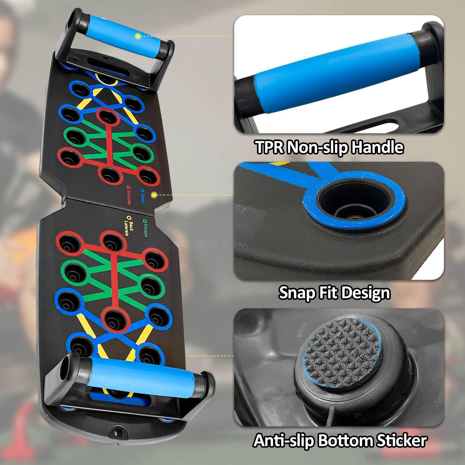 DeerRun® Multi-function Push Up board with automatic counting for Strength Training Portable Home Gym Workout Equipment