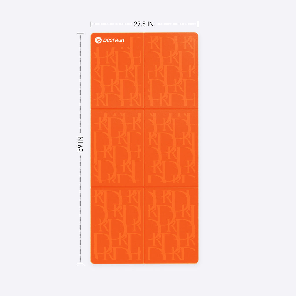 Orange Vibe DeerRun® Sprint Mat: A1 Pro-Specific, Foldable, Floor-Protecting